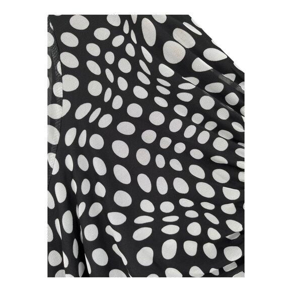 11 Honore Dress Niara Dot Print long sleeve black white size 3 (3X) - Picture 4 of 6